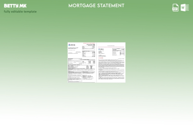 модерен стил United Kingdom Suits Me извод од банкарска хипотека во Word и PDF ф